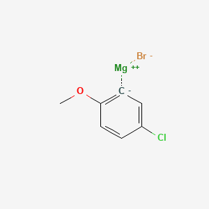 molecular formula C7H6BrClMgO B2741897 5-Chloro-2-methoxyphenylmagnesium bromide CAS No. 419535-75-4