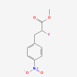 molecular formula C10H10FNO4 B2741933 methyl 2-fluoro-3-(4-nitrophenyl)propanoate CAS No. 186700-34-5