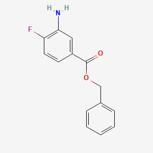 molecular formula C14H12FNO2 B2741949 Benzyl 3-amino-4-fluorobenzoate CAS No. 1307516-30-8