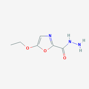 molecular formula C6H9N3O3 B2741974 5-Ethoxy-1,3-oxazole-2-carbohydrazide CAS No. 905769-70-2