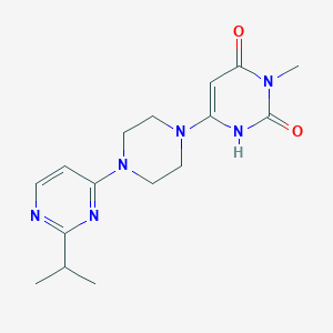 6-(4-(2-isopropylpyrimidin-4-yl)piperazin-1-yl)-3-methylpyrimidine-2,4(1H,3H)-dione