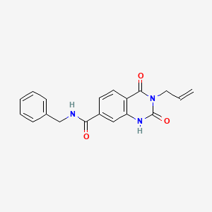 molecular formula C19H17N3O3 B2742036 N-benzyl-2,4-dioxo-3-(prop-2-en-1-yl)-1,2,3,4-tetrahydroquinazoline-7-carboxamide CAS No. 892294-01-8