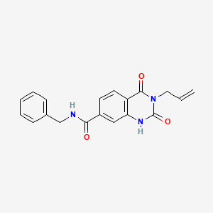3-allyl-N-benzyl-2,4-dioxo-1,2,3,4-tetrahydroquinazoline-7-carboxamide