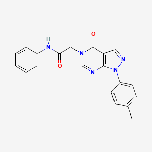 molecular formula C21H19N5O2 B2742038 N-(2-methylphenyl)-2-[1-(4-methylphenyl)-4-oxo-1H,4H,5H-pyrazolo[3,4-d]pyrimidin-5-yl]acetamide CAS No. 863446-35-9