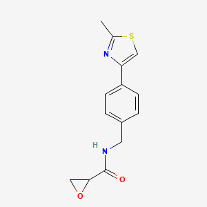 N-[[4-(2-Methyl-1,3-thiazol-4-yl)phenyl]methyl]oxirane-2-carboxamide