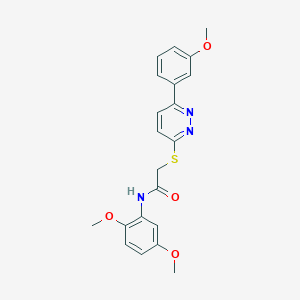 molecular formula C21H21N3O4S B2742074 N-(2,5-dimethoxyphenyl)-2-{[6-(3-methoxyphenyl)pyridazin-3-yl]sulfanyl}acetamide CAS No. 893987-27-4