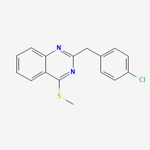 2-(4-Chlorobenzyl)-4-(methylsulfanyl)quinazoline