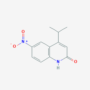 4-Isopropyl-6-nitroquinolin-2(1h)-one