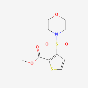 molecular formula C10H13NO5S2 B2742146 Methyl 3-(morpholin-4-ylsulfonyl)thiophene-2-carboxylate CAS No. 895261-67-3