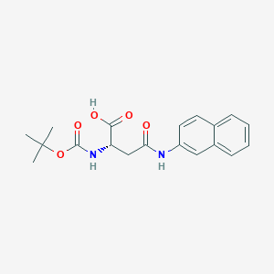molecular formula C19H22N2O5 B2742148 Boc-beta-L-Aspartyl beta-naphthylamide CAS No. 2055114-62-8