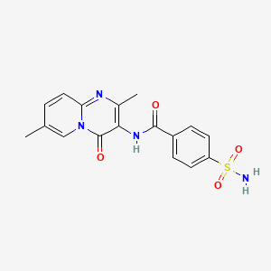 molecular formula C17H16N4O4S B2742255 N-(2,7-dimethyl-4-oxo-4H-pyrido[1,2-a]pyrimidin-3-yl)-4-sulfamoylbenzamide CAS No. 946336-99-8