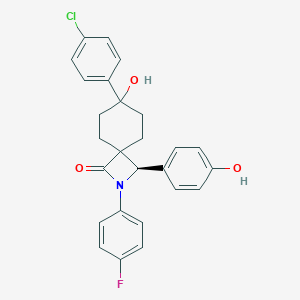 (1R)-7-(4-Chlorophenyl)-2-(4-fluorophenyl)-7-hydroxy-1-(4-hydroxyphenyl)-2-azaspiro[3.5]nonan-3-one
