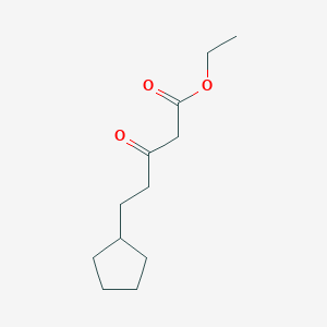 molecular formula C12H20O3 B2742331 Ethyl 5-cyclopentyl-3-oxopentanoate CAS No. 887589-90-4