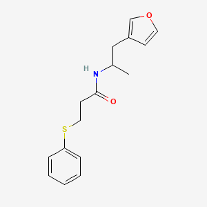molecular formula C16H19NO2S B2742341 N-(1-(furan-3-yl)propan-2-yl)-3-(phenylthio)propanamide CAS No. 1788770-39-7