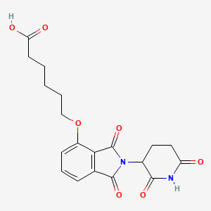 molecular formula C19H20N2O7 B2742491 Thalidomide-O-C5-acid 
