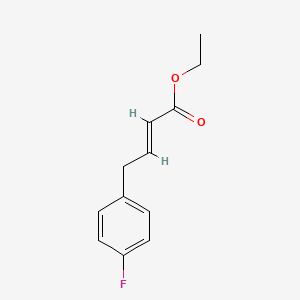 molecular formula C12H13FO2 B2742552 ethyl (E)-4-(4-fluorophenyl)but-2-enoate CAS No. 1105703-74-9