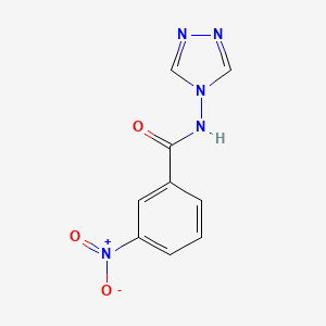 molecular formula C9H7N5O3 B2742647 3-nitro-N-(4H-1,2,4-triazol-4-yl)benzamide CAS No. 326619-24-3