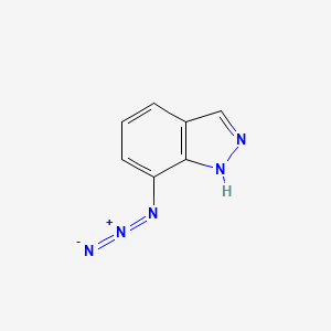 molecular formula C7H5N5 B2742682 7-azido-1H-indazole CAS No. 2567498-11-5
