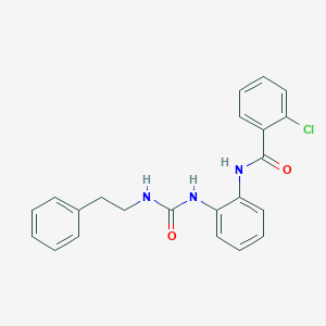 2-chloro-N-(2-(3-phenethylureido)phenyl)benzamide