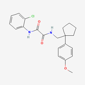 N1-(2-chlorophenyl)-N2-((1-(4-methoxyphenyl)cyclopentyl)methyl)oxalamide