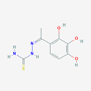 molecular formula C9H11N3O3S B2742723 (Z)-2-(1-(2,3,4-trihydroxyphenyl)ethylidene)hydrazinecarbothioamide CAS No. 325699-40-9