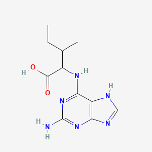 molecular formula C11H16N6O2 B2742725 N-(2-amino-9H-purin-6-yl)isoleucine CAS No. 1491136-49-2
