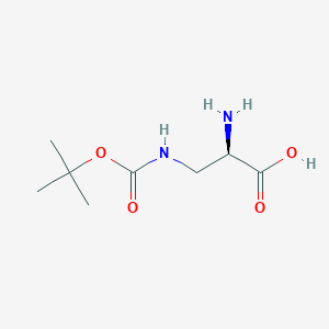 molecular formula C8H16N2O4 B2742762 H-D-Dap(boc)-OH CAS No. 259825-43-9; 76387-70-7