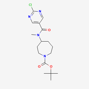 Tert-butyl 4-[(2-chloropyrimidine-5-carbonyl)-methylamino]azepane-1-carboxylate