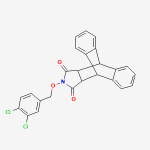 17-[(3,4-Dichlorobenzyl)oxy]-17-azapentacyclo[6.6.5.0~2,7~.0~9,14~.0~15,19~]nonadeca-2(7),3,5,9(14),10,12-hexaene-16,18-dione
