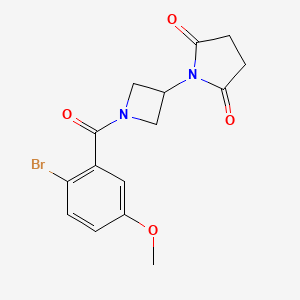 1-(1-(2-Bromo-5-methoxybenzoyl)azetidin-3-yl)pyrrolidine-2,5-dione