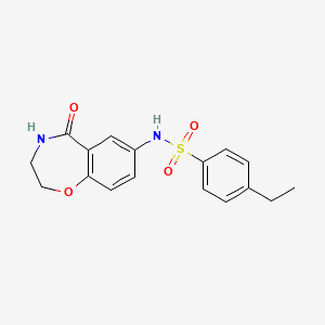 4-ethyl-N-(5-oxo-2,3,4,5-tetrahydrobenzo[f][1,4]oxazepin-7-yl)benzenesulfonamide