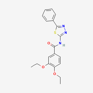 3,4-diethoxy-N-(5-phenyl-1,3,4-thiadiazol-2-yl)benzamide