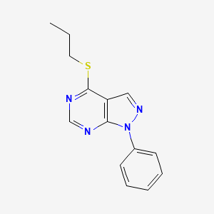 1-Phenyl-4-propylsulfanylpyrazolo[3,4-d]pyrimidine