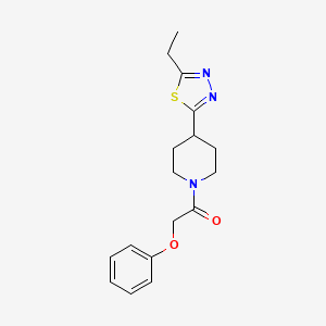 1-(4-(5-Ethyl-1,3,4-thiadiazol-2-yl)piperidin-1-yl)-2-phenoxyethanone