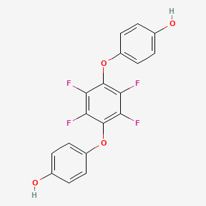molecular formula C18H10F4O4 B2742834 4-[2,3,5,6-Tetrafluoro-4-(4-hydroxyphenoxy)phenoxy]phenol CAS No. 94197-17-8