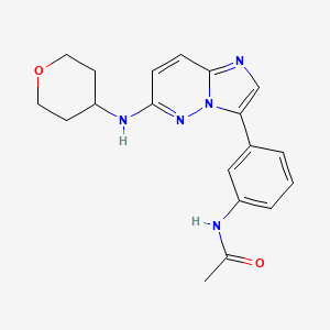 molecular formula C19H21N5O2 B2742851 N-(3-{6-[(oxan-4-yl)amino]imidazo[1,2-b]pyridazin-3-yl}phenyl)acetamide CAS No. 928335-98-2