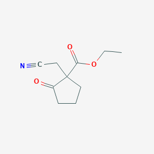 Ethyl 1-(cyanomethyl)-2-oxocyclopentane-1-carboxylate