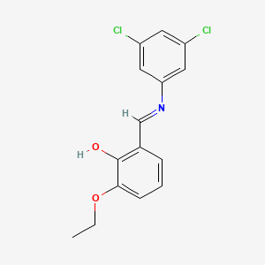 2-{(E)-[(3,5-dichlorophenyl)imino]methyl}-6-ethoxyphenol