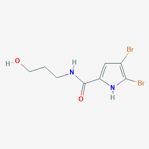 4,5-dibromo-N-(3-hydroxypropyl)-1H-pyrrole-2-carboxamide