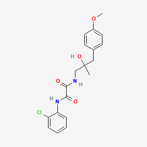 molecular formula C19H21ClN2O4 B2742960 N-(2-chlorophenyl)-N'-[2-hydroxy-3-(4-methoxyphenyl)-2-methylpropyl]ethanediamide CAS No. 1396676-58-6