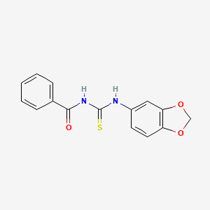 molecular formula C15H12N2O3S B2742985 N-(1,3-benzodioxol-5-ylcarbamothioyl)benzamide CAS No. 67618-23-9