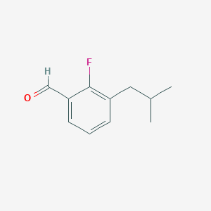 molecular formula C11H13FO B2743046 2-Fluoro-3-(2-methylpropyl)benzaldehyde CAS No. 1824363-25-8