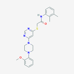 molecular formula C25H29N5O2S B2743053 N-(2,3-dimethylphenyl)-2-({6-[4-(2-methoxyphenyl)piperazin-1-yl]pyrimidin-4-yl}sulfanyl)acetamide CAS No. 1251674-64-2