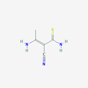 (2E)-3-amino-2-cyanobut-2-enethioamide