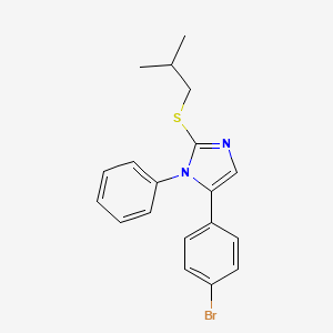 5-(4-bromophenyl)-2-(isobutylthio)-1-phenyl-1H-imidazole