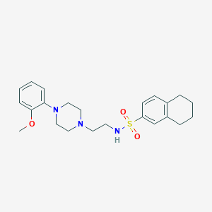 N-(2-(4-(2-methoxyphenyl)piperazin-1-yl)ethyl)-5,6,7,8-tetrahydronaphthalene-2-sulfonamide