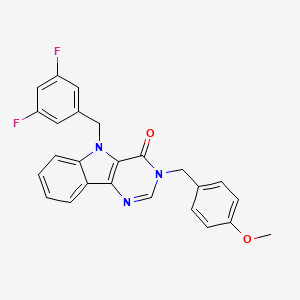 5-(3,5-difluorobenzyl)-3-(4-methoxybenzyl)-3H-pyrimido[5,4-b]indol-4(5H)-one
