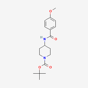 molecular formula C18H26N2O4 B2743084 tert-Butyl 4-(4-methoxybenzamido)piperidine-1-carboxylate CAS No. 1233954-81-8