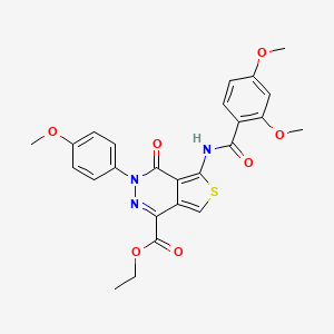 B2743085 Ethyl 5-[(2,4-dimethoxybenzoyl)amino]-3-(4-methoxyphenyl)-4-oxothieno[3,4-d]pyridazine-1-carboxylate CAS No. 851951-85-4