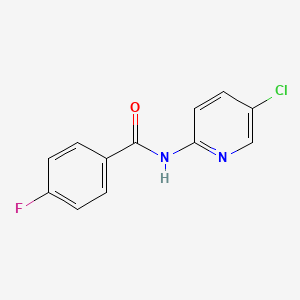 molecular formula C12H8ClFN2O B2743101 N-(5-chloropyridin-2-yl)-4-fluorobenzamide CAS No. 327991-18-4